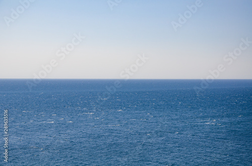 Seascape, view of sea horizon and blue sky © Annuitti