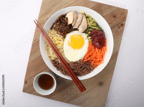 Korean traditional dinner 'bibimbop.'