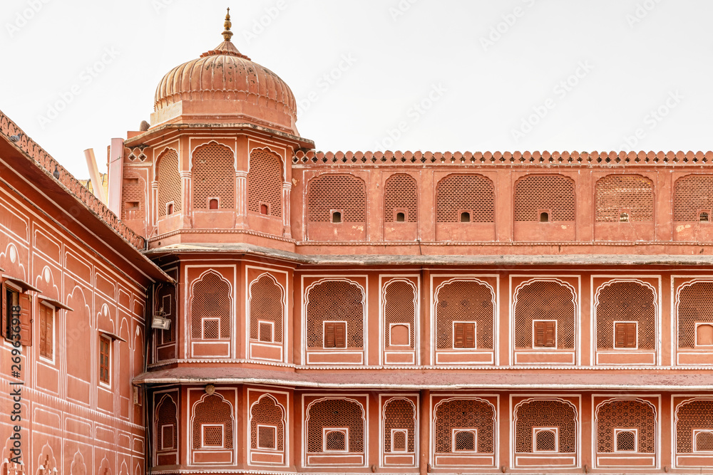The courtyard of Jaipur City Palace, Jaipur, Rajasthan, India