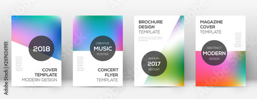 Flyer layout. Modern pretty template for Brochure,