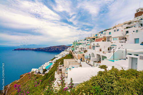  Santorini Island, Greece, one of the most beautiful travel destinations of the world.