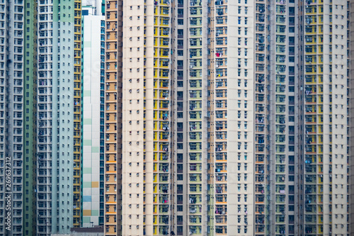 Canvas Print Residential building panorama town