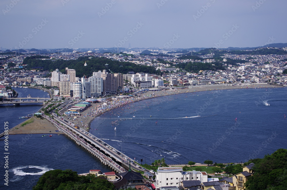 Naklejka premium 江ノ島 Enoshima