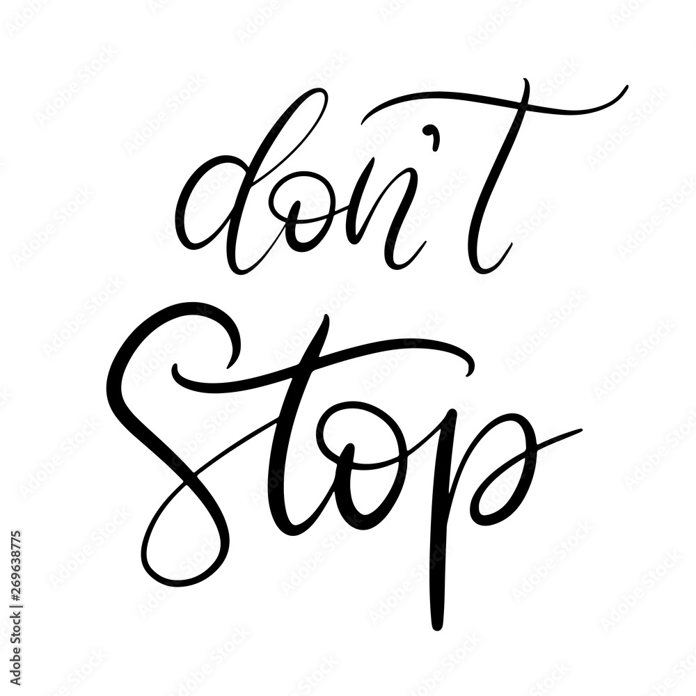 Black and white lettering vector illustration. Black and white lettering vector illustration.