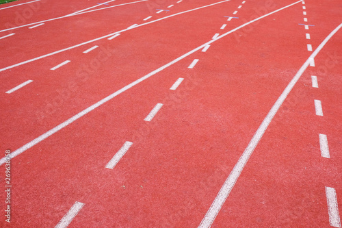 Running track in sport stadium © themorningglory