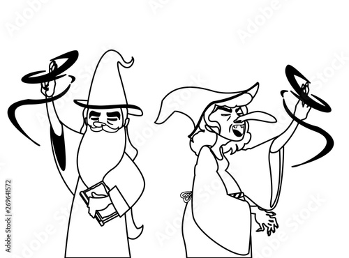 witch and wizard of tales characters