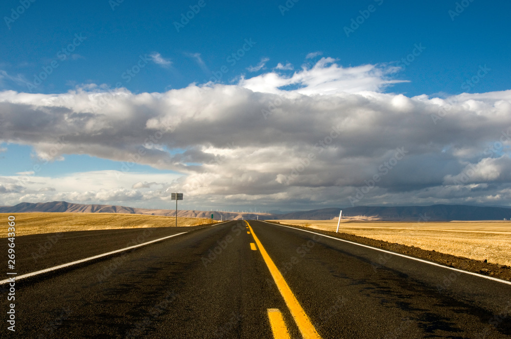 In the Middle of the Road, Sherman County, Oregon