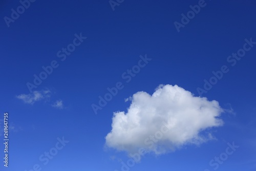 blue sky with white clouds