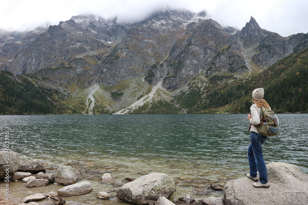 Sea Eye or Eye of the Sea (Morskie Oko) is the largest and fourth-deepest lake in the Tatra Mountains. Poland. Sea Eye or Eye of the Sea (Morskie Oko) is the largest and fourth-deepest lake in the Tatra Mountains. Poland.