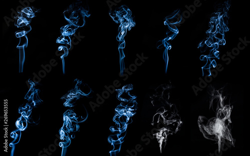 A large amount of smoke is taken  with many options available in various graphic
