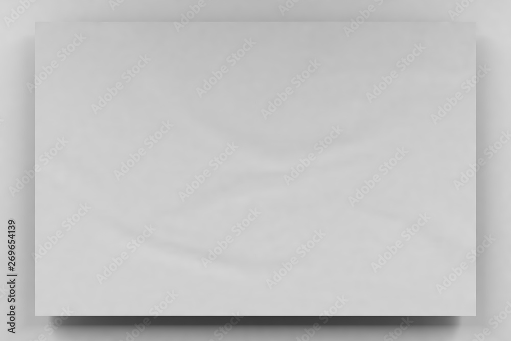 Empty horizontal banner or blank of 2x3 size on a white wall. 3d illustration Empty horizontal banner or blank of 2x3 size on a white wall. 3d illustration