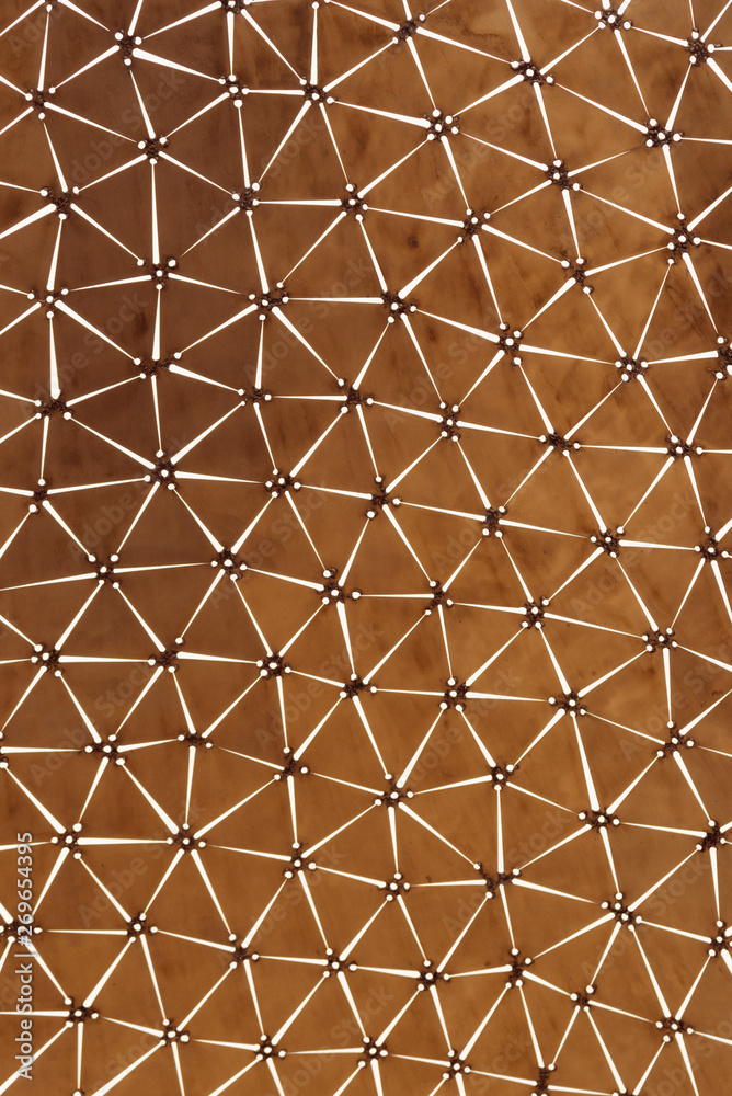 Copper color of geometric pattern Copper color of geometric pattern