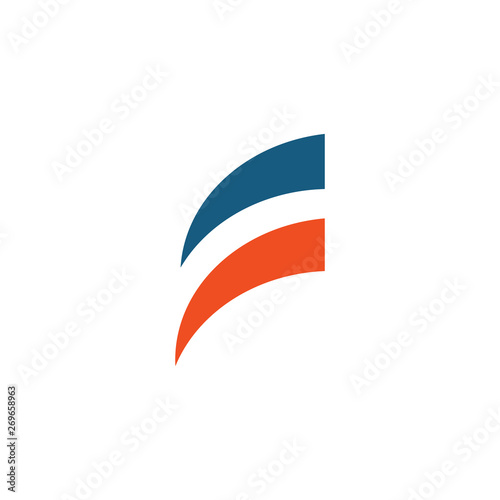 F letter logo design vector template