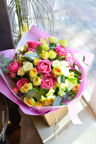 anemone, roses,Ranunculus,mattiola, Tulip,evkalipt,Narcissus, bouquet, wedding, flowers, rose, flower, roses, pink, white, love, bride, floral, bridal, marriage, bunch, celebration, beautiful, romance photo