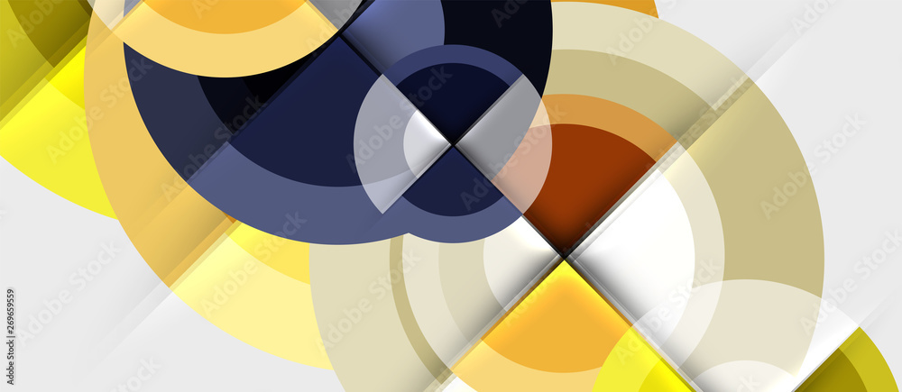 Obraz premium Geometric design abstract background - circles