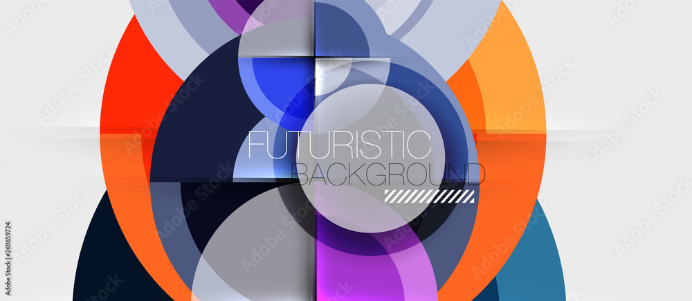 Circular geometrical design template Circular geometrical design template