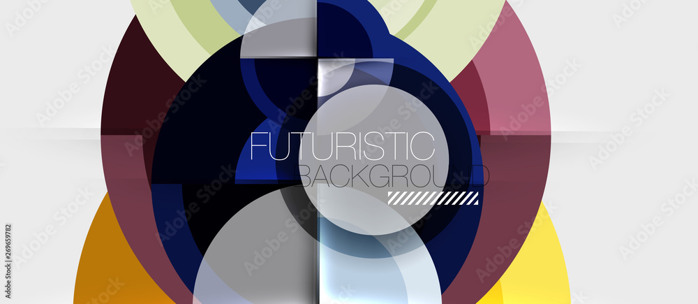 Geometric design abstract background - circles Geometric design abstract background - circles