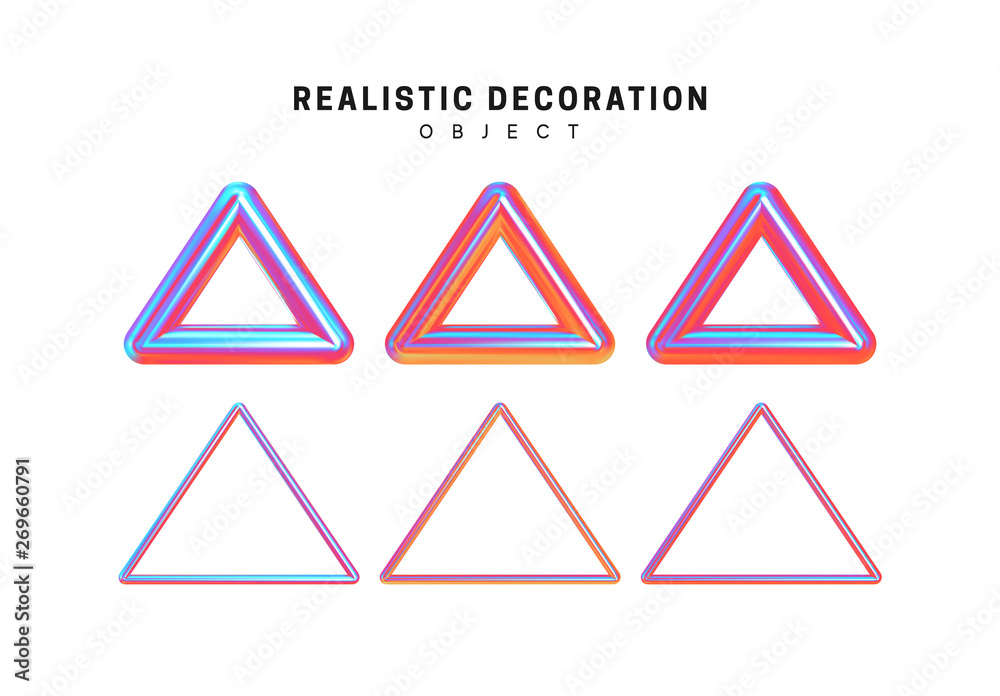custom made wallpaper toronto digitaltriangles geometric objects. Gradient, pink and blue geometric shapes. Decorative design element isolated white background.