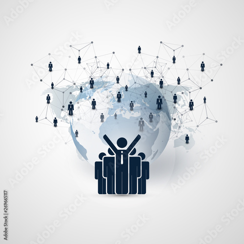 Networks - Business Connections - Social Media Concept Design 