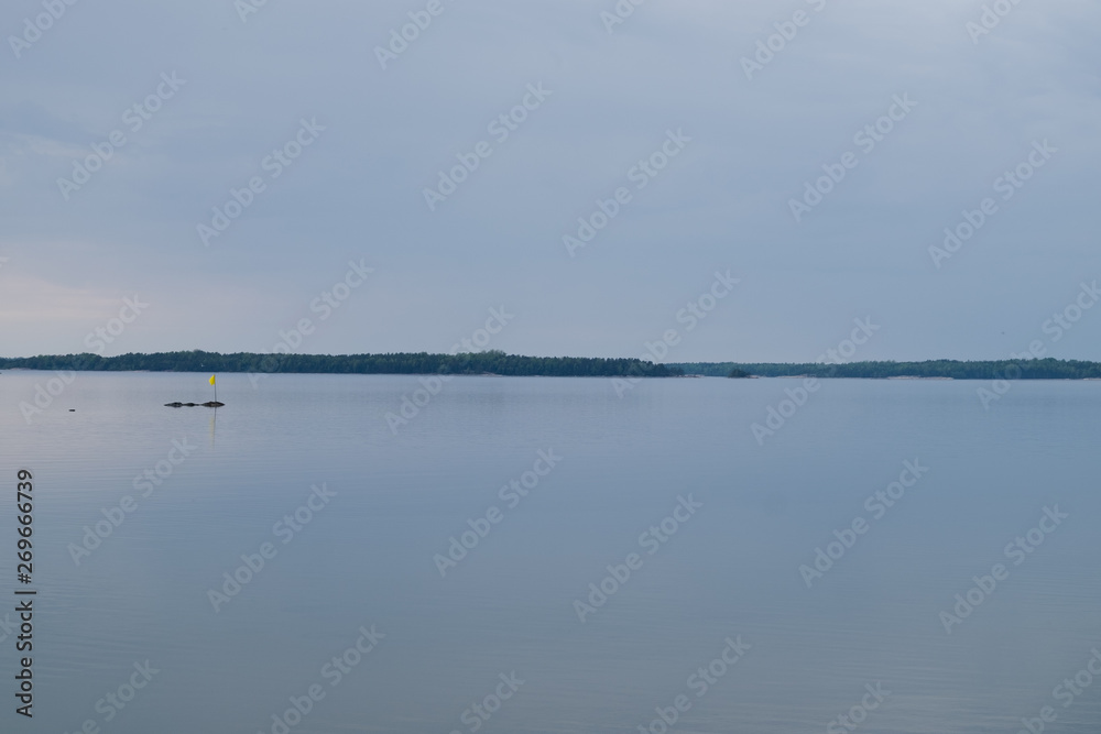 fishing boat on lake