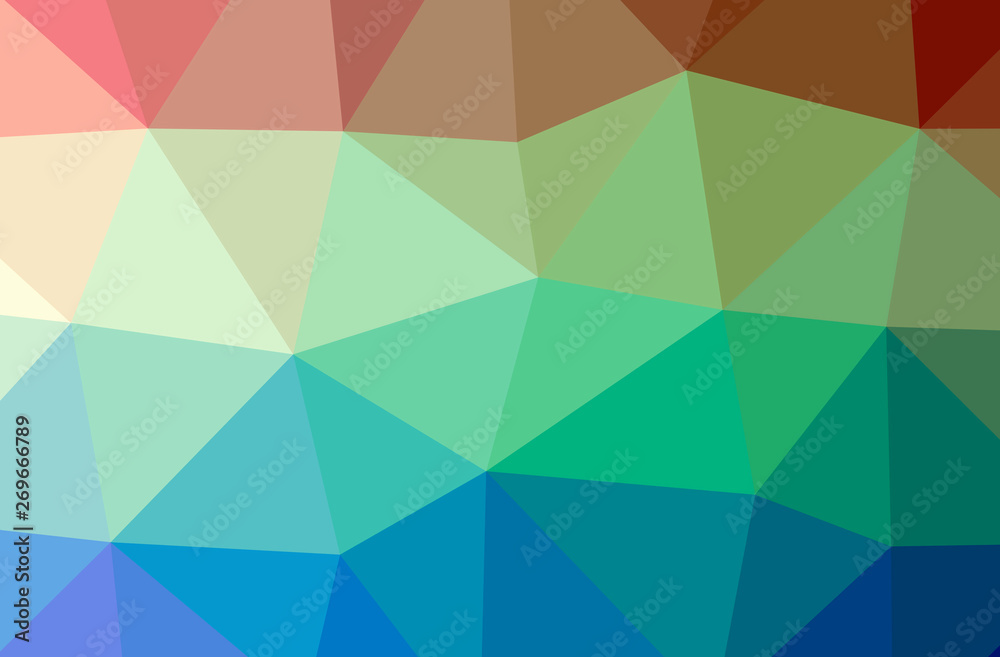 Obraz premium Illustration of abstract Blue And Yellow horizontal low poly background. Beautiful polygon design pattern.