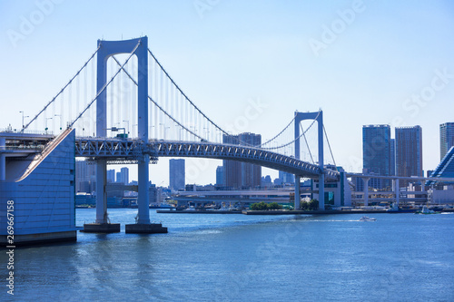 (東京都-都市風景)晴れた日のレインボーブリッジ２