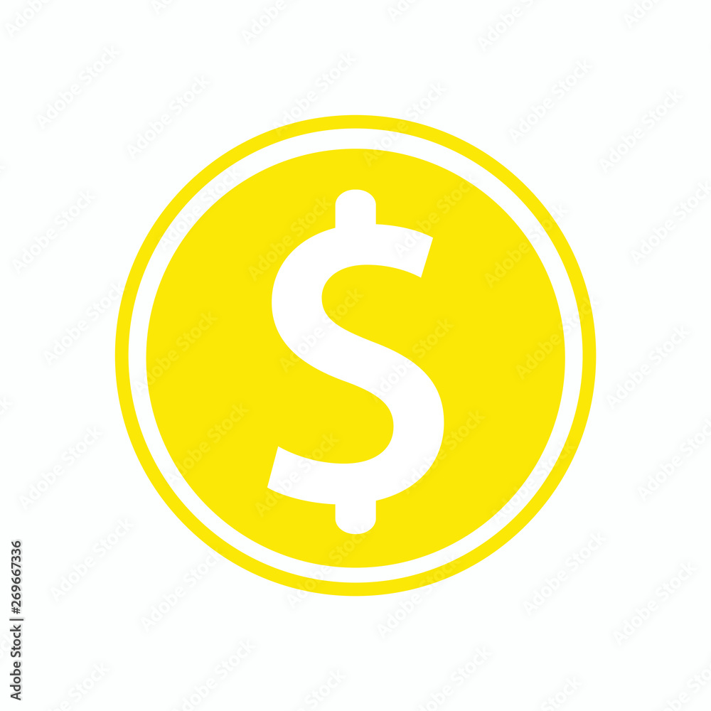 Flat icon of money vector icon Flat icon of money vector icon