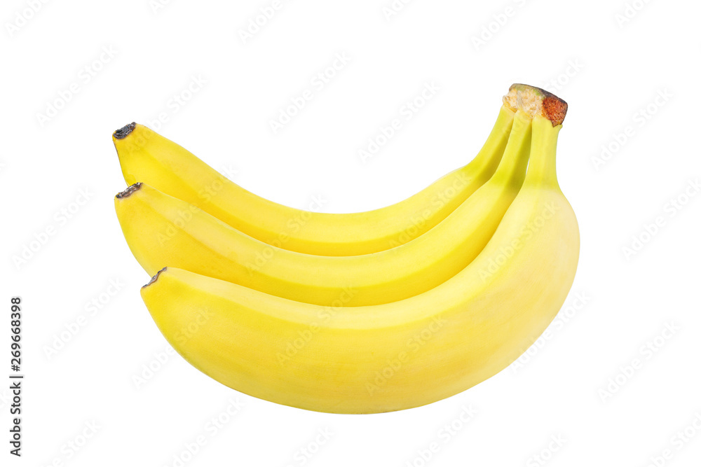 Bunch of bananas isolated on a white background