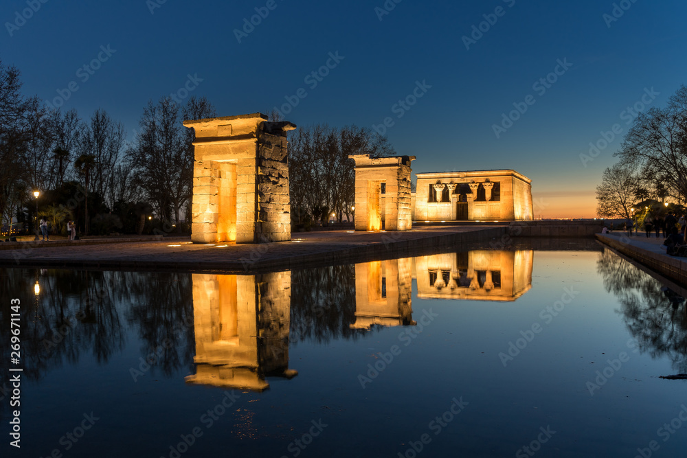 Atardecer en templo de debod Atardecer en templo de debod