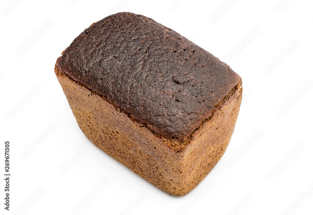 Loaf of bread on white background. Loaf of bread on white background.