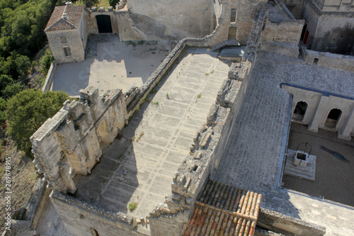 abbaye vue de haut