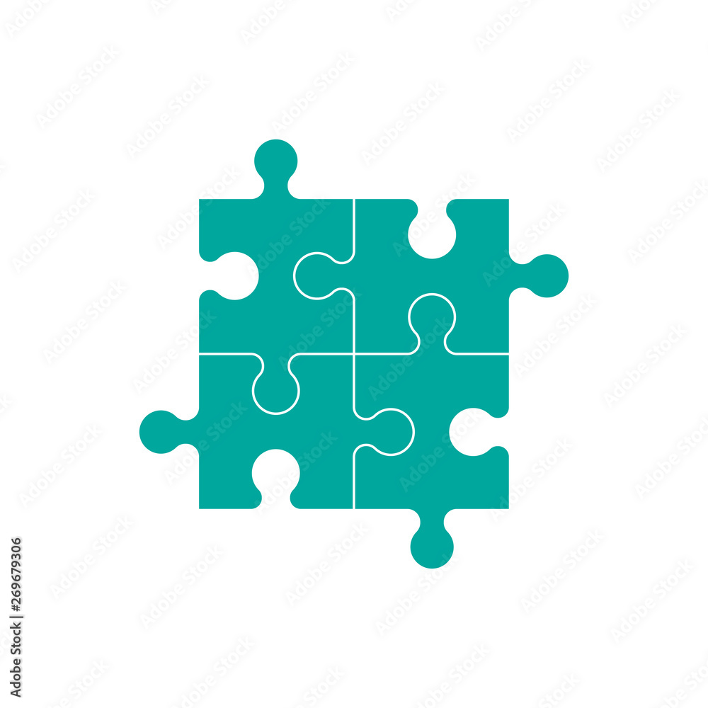 Puzzle vector icon isolated on white background Puzzle vector icon isolated on white background