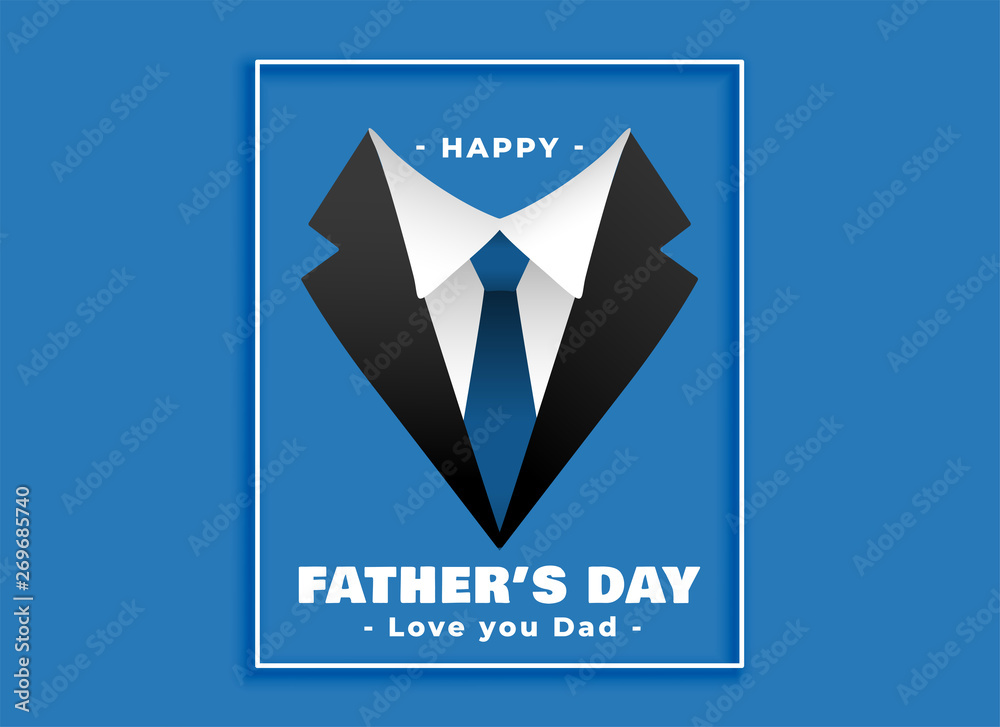 Obraz premium happy fathers day suit and tie background