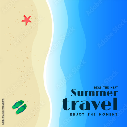 summer travel beach background design
