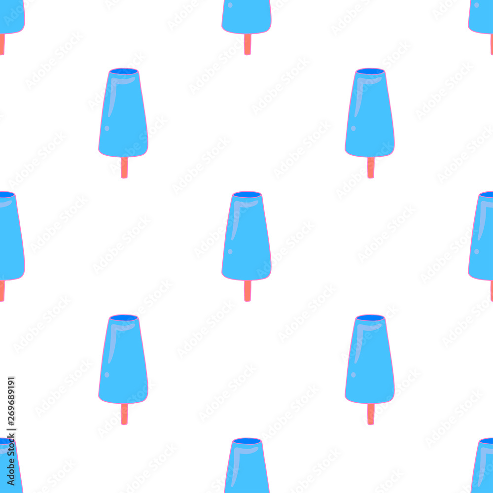 Fruit ice cream seamless pattern Fruit ice cream seamless pattern