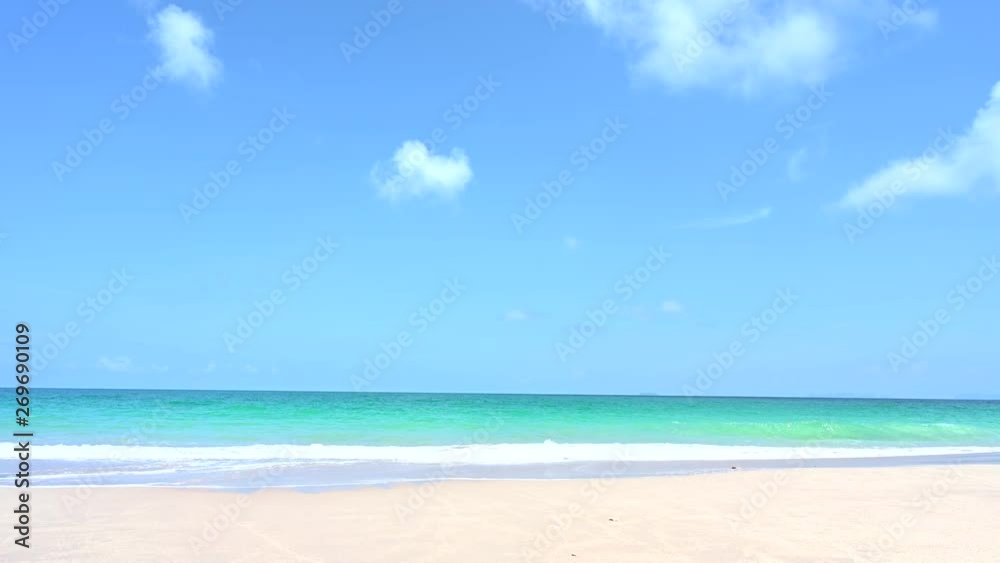 phuket thailand with tropical andaman seascape. wave crashing on sandy shore Beautiful Summer holiday,4K footage phuket thailand with tropical andaman seascape. wave crashing on sandy shore Beautiful Summer holiday,4K footage