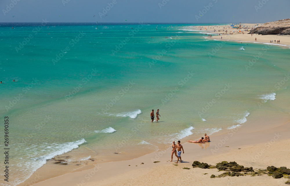 Playa Esmeralda. Península de Jandía. Isla Fuerteventura. Provincia Las Palmas. Islas Canarias. España