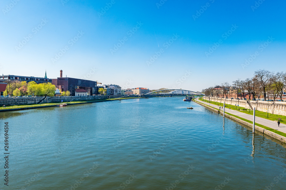 The Vistula (Wisla) river in Krakow