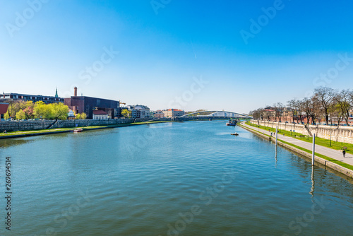 The Vistula (Wisla) river in Krakow