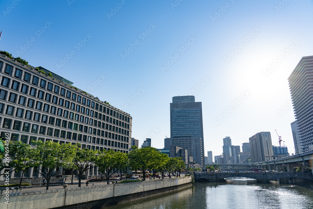 Obraz premium 淀屋橋 周辺風景