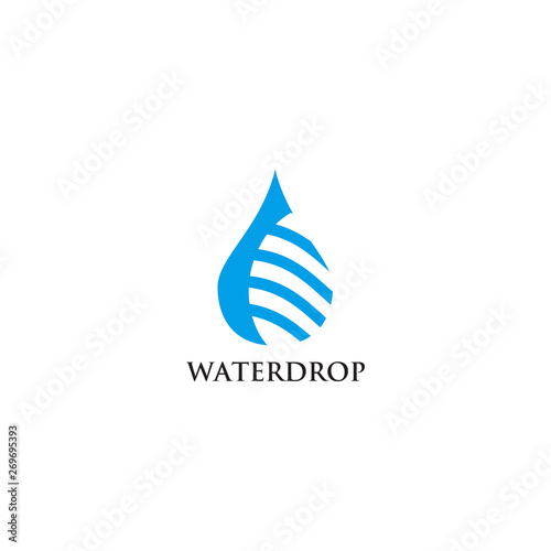 Free Download Water drop logo design vector template - GFXLoad
