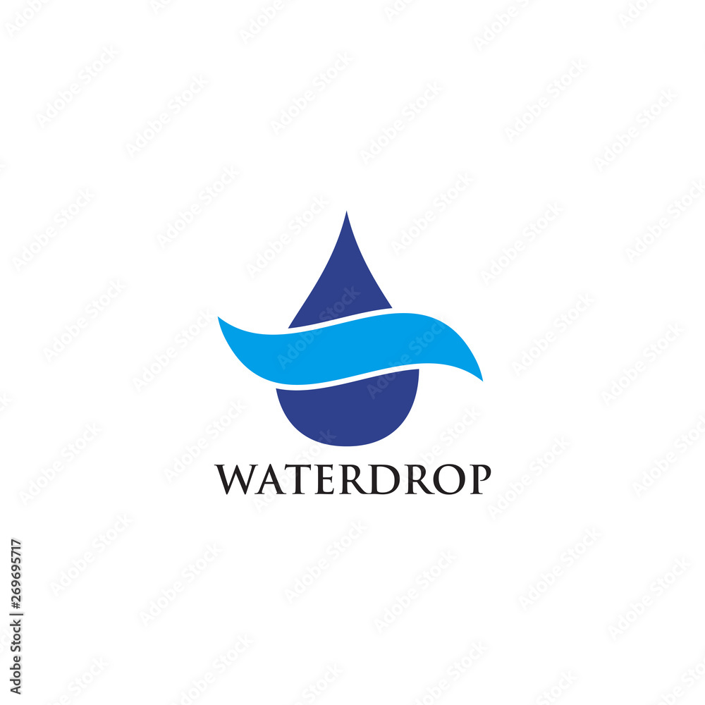 Water drop logo design vector template Water drop logo design vector template