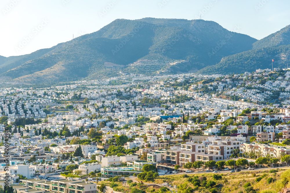 Panoramic photo of Bodrum, Turkey. 