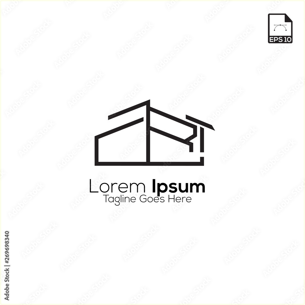 the simple concept architecture and real estate logo design the simple concept architecture and real estate logo design