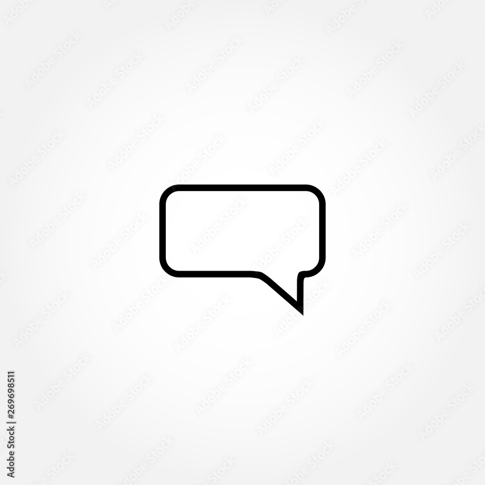 dialog bubble vector icon on white background dialog bubble vector icon on white background