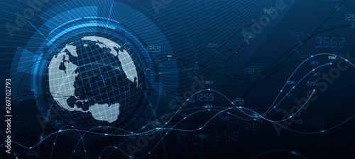  Abstract finance and business background with graph