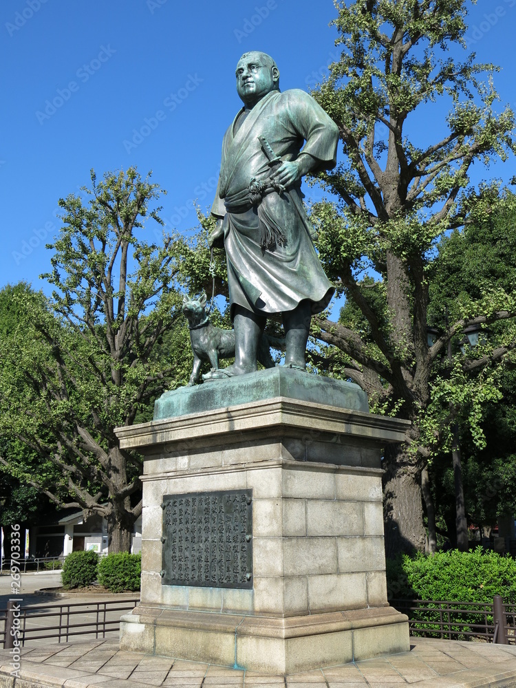 上野公園の西郷隆盛像　Statue of Takamori Saigo (Ueno Park)