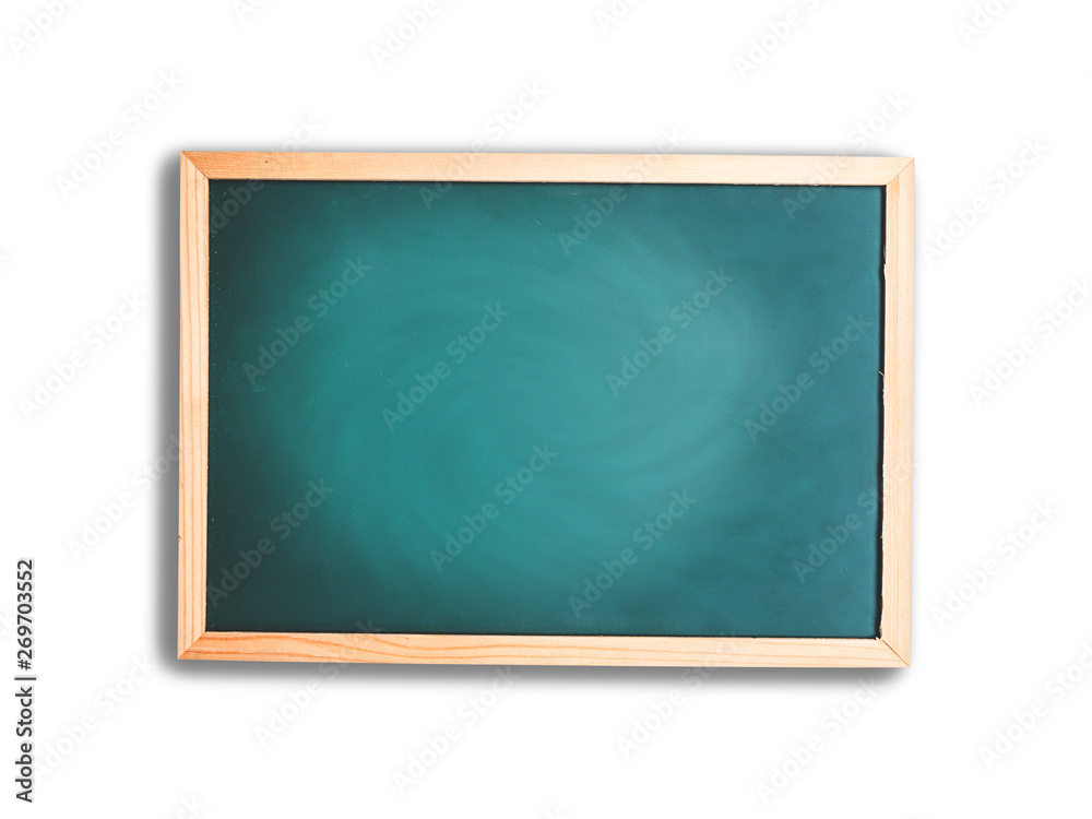 Board green background on white background Board green background on white background