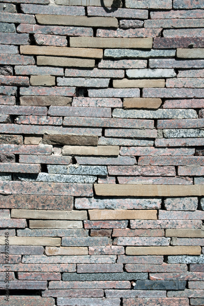 Obraz premium Wild stone granite masonry. background image