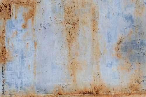 Old Weathered Corrugated Rusty Metal Texture